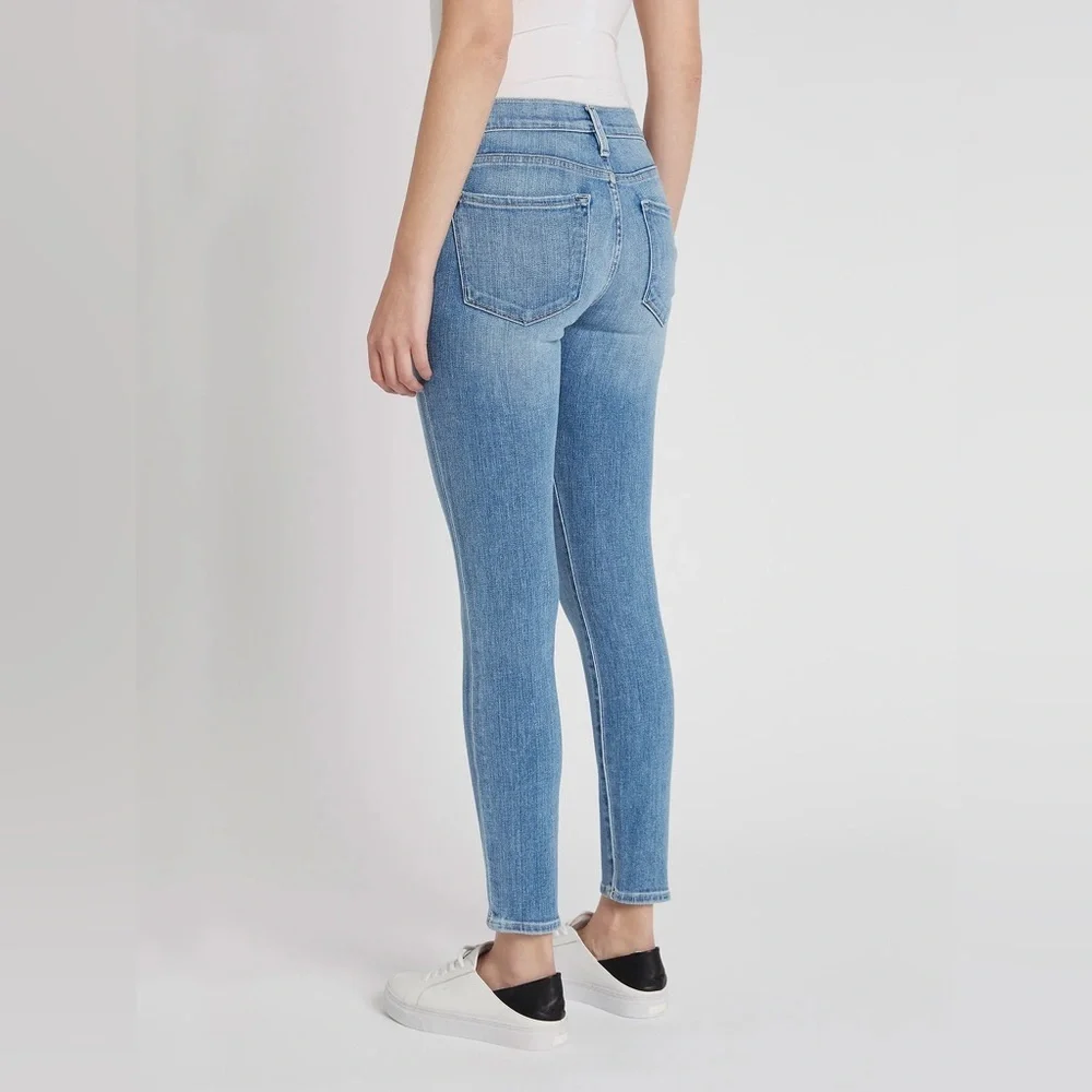 Frame Denim Le‎ Skinny de Jeanne Crop Jeans Light/Medium Wash size 28